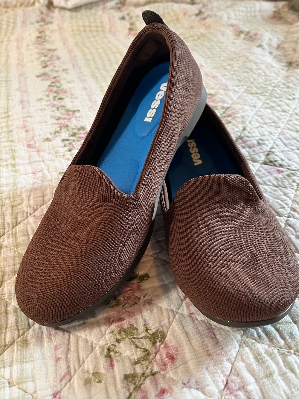 Vessi Women’s Market Flat – Dark Teak / Mocha (Waterproof)
